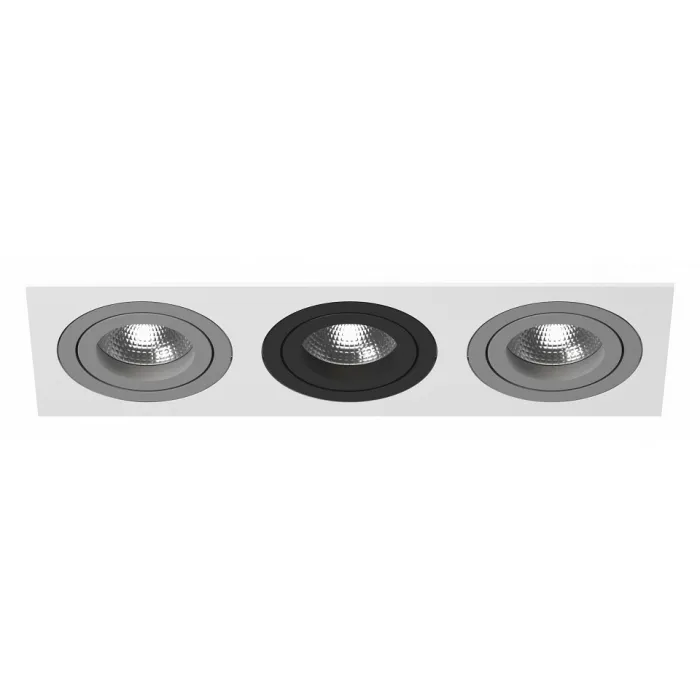 Встраиваемый светильник Lightstar Intero 16 double quadro i536090709 Цвет арматуры разноцветный Цвет плафонов белый от ImperiumLoft