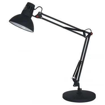 Настольная лампа офисная Arte Lamp Engineer A2043LT-1BK Цвет арматуры черный Цвет плафонов черный