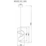 Подвесной светильник Wertmark Hilda WE452.01.303