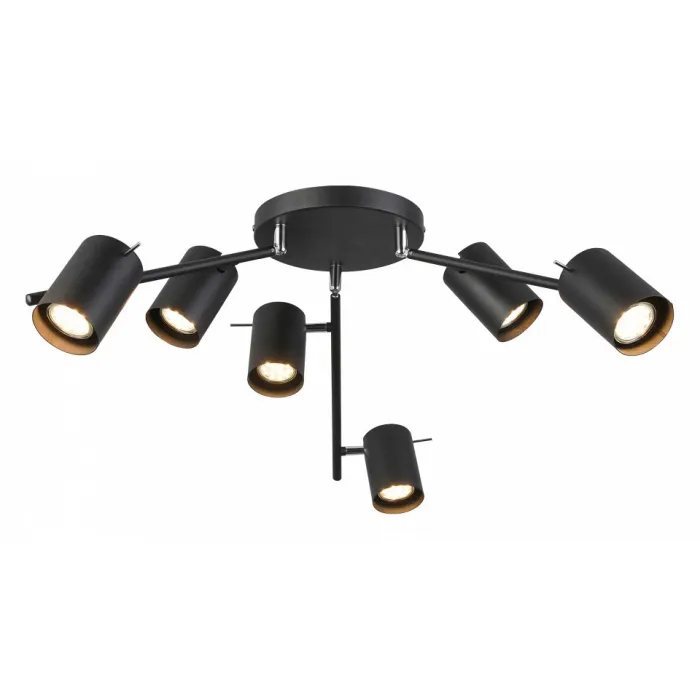 Потолочная люстра ST-Luce Fanale SL597.402.06 Цвет арматуры черный Цвет плафонов черный от ImperiumLoft
