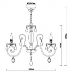 Подвесная люстра Rivoli Oro P6 WG Б0038395 