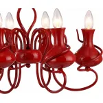 Подвесная люстра Arte Lamp Vaso A6819LM-6RD Цвет арматуры Красный Цвет плафонов серый от ImperiumLoft