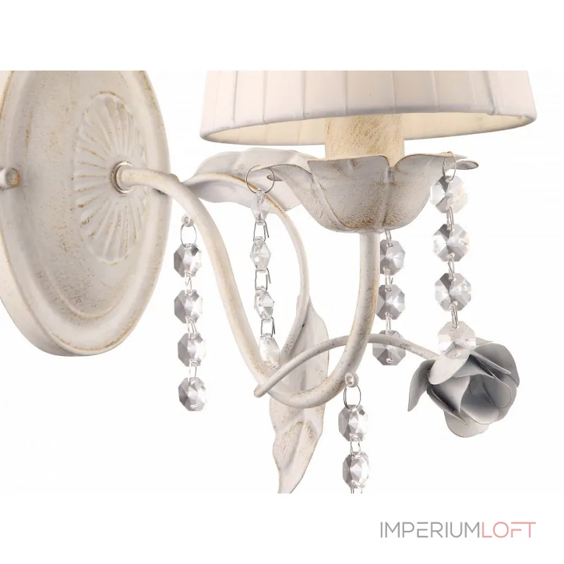 Бра Arte Lamp Kenny A9514AP-1WG Цвет арматуры золото Цвет плафонов белый