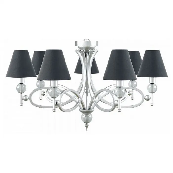 Подвесная люстра Lamp4You Eclectic 15 M2-07-CR-LMP-O-22 Цвет арматуры хром Цвет плафонов черный от ImperiumLoft