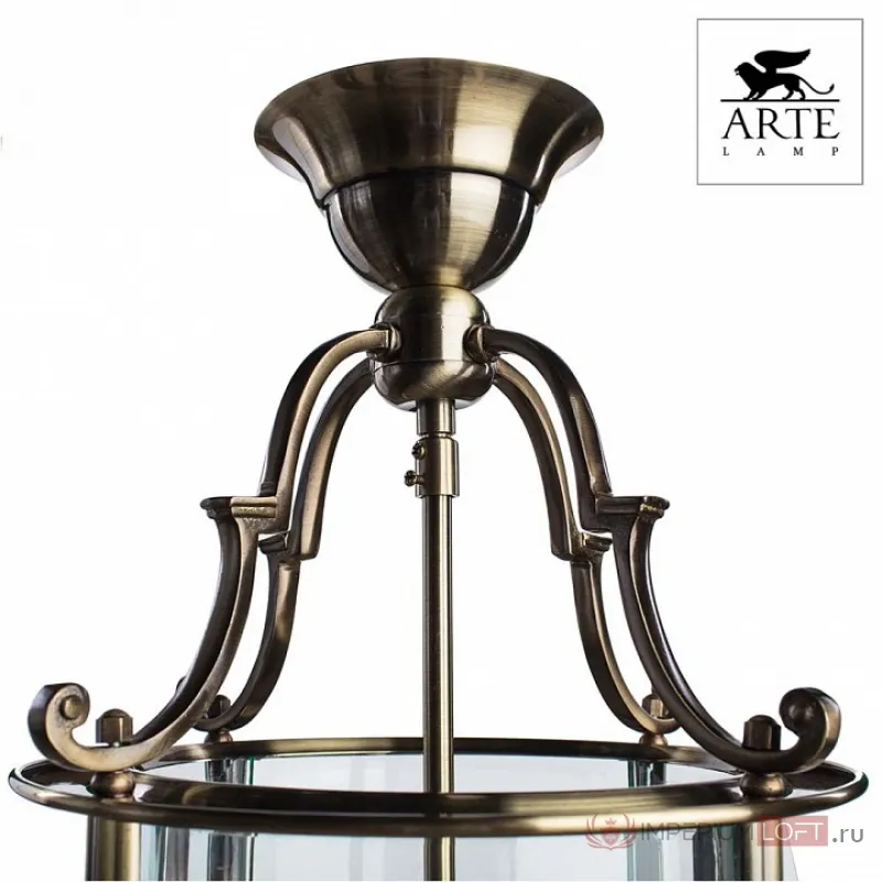 Подвесной светильник Arte Lamp Rimini A6503SP-3AB Цвет арматуры бронза Цвет плафонов прозрачный от ImperiumLoft