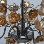 Подвесная люстра MW-Light Розенхейм 615011505 Цвет арматуры черный Цвет плафонов золото от ImperiumLoft