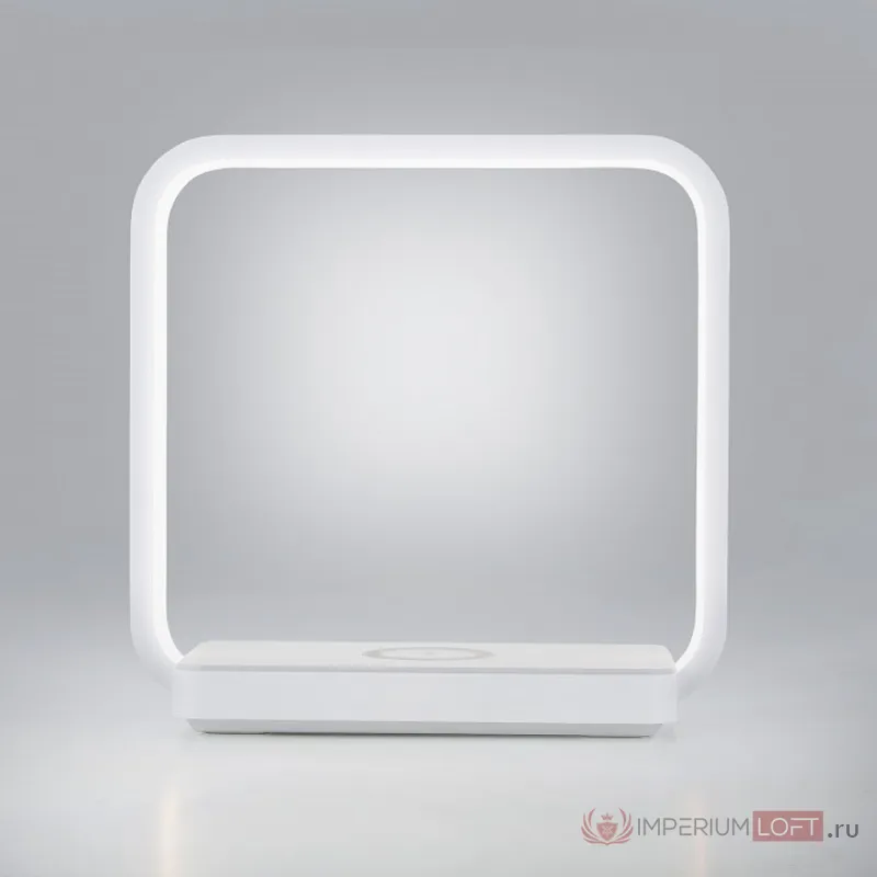 Настольная лампа декоративная Eurosvet Frame 80502/1 белый Цвет арматуры белый Цвет плафонов белый от ImperiumLoft
