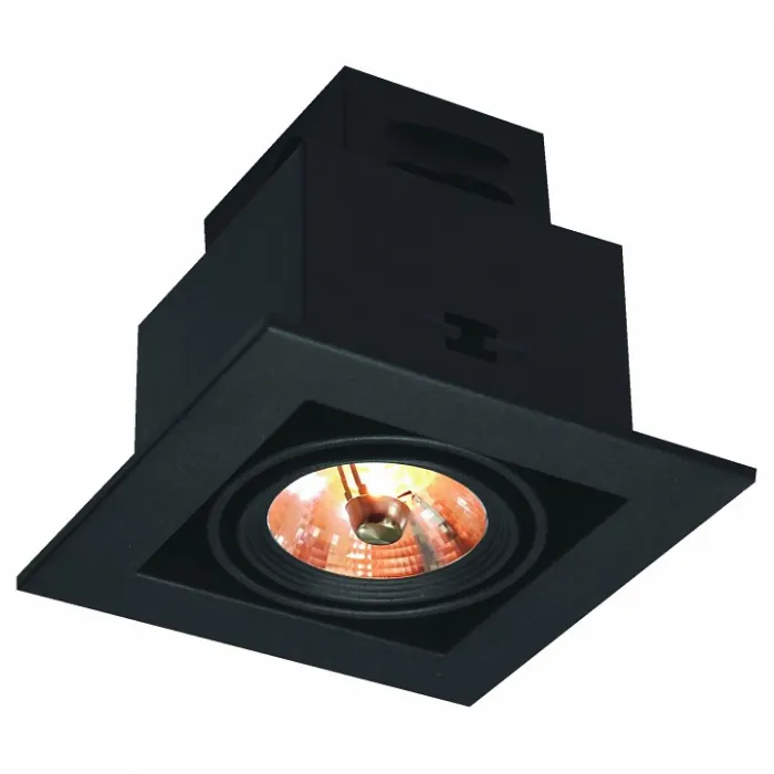 Встраиваемый светильник Arte Lamp Technika 2 A5930PL-1BK Цвет арматуры черный Цвет плафонов черный от ImperiumLoft