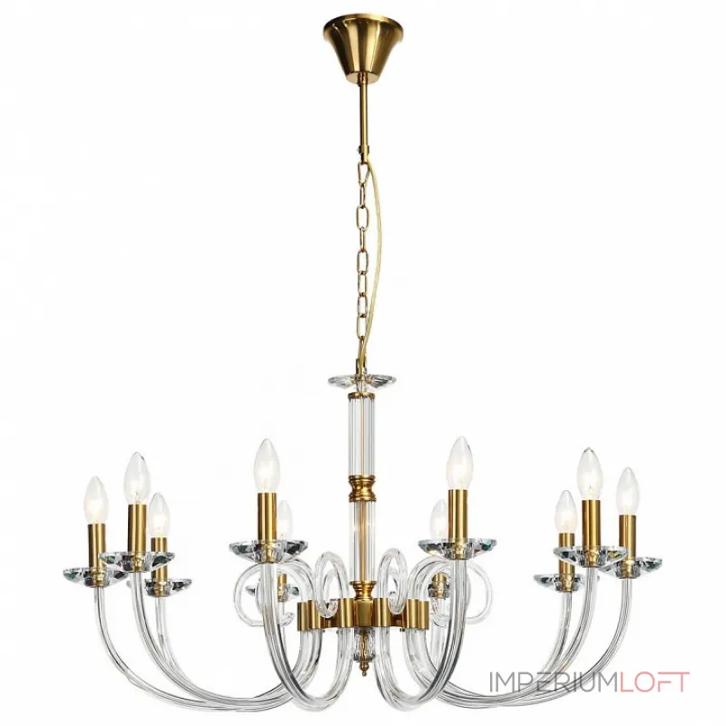 Подвесная люстра Stilfort Glass 1050/03/10P Цвет арматуры золото