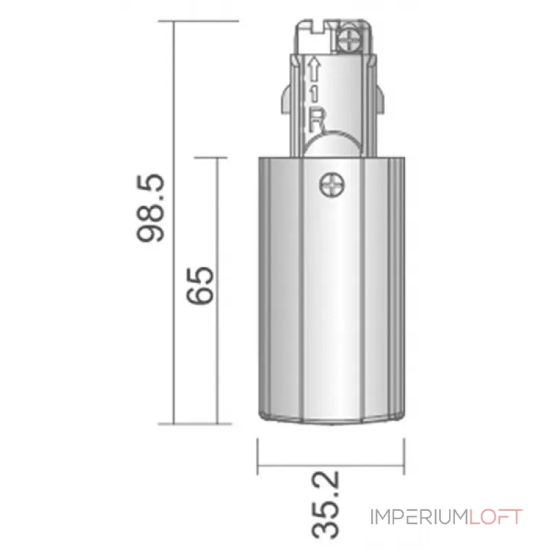 Заглушка для трека боковая Deko-Light D Line 710014