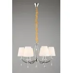 Подвесная люстра Omnilux Breguzzo OML-57703-06 Цвет арматуры хром Цвет плафонов белый от ImperiumLoft