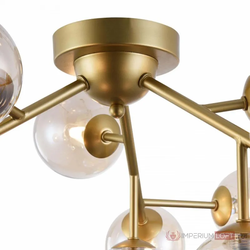 Потолочная люстра Maytoni Dallas MOD545PL-12G Цвет арматуры золото Цвет плафонов янтарный от ImperiumLoft