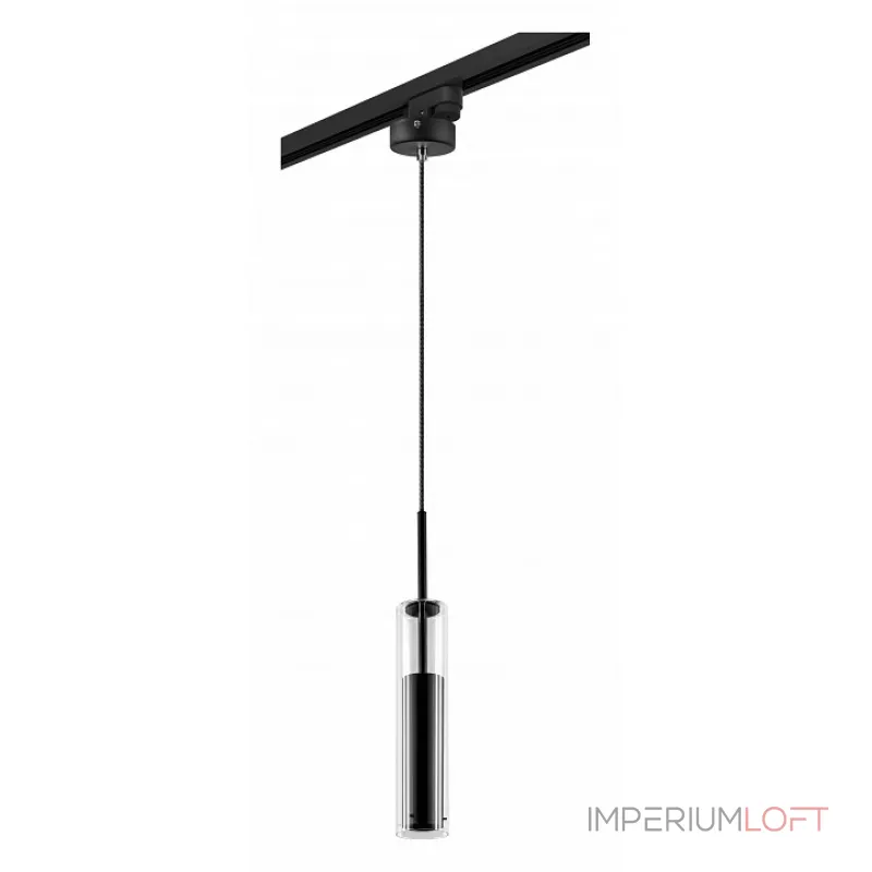 Переходник для трека Lightstar Barra 592007 Цвет арматуры черный Цвет плафонов прозрачный