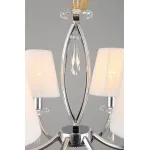 Подвесная люстра Omnilux Breguzzo OML-57703-06 Цвет арматуры хром Цвет плафонов белый от ImperiumLoft
