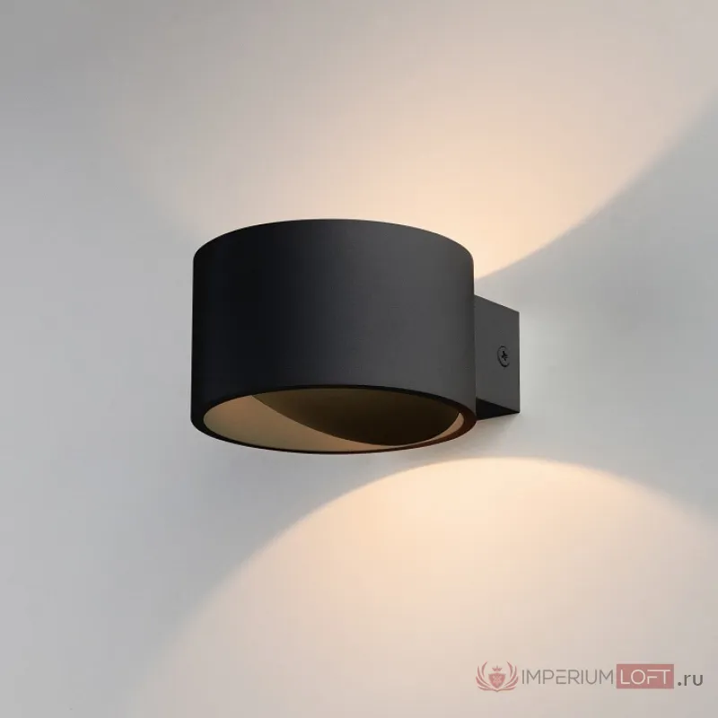 Бра Elektrostandard MRL LED 1045 a053073 Цвет арматуры черный Цвет плафонов черный от ImperiumLoft