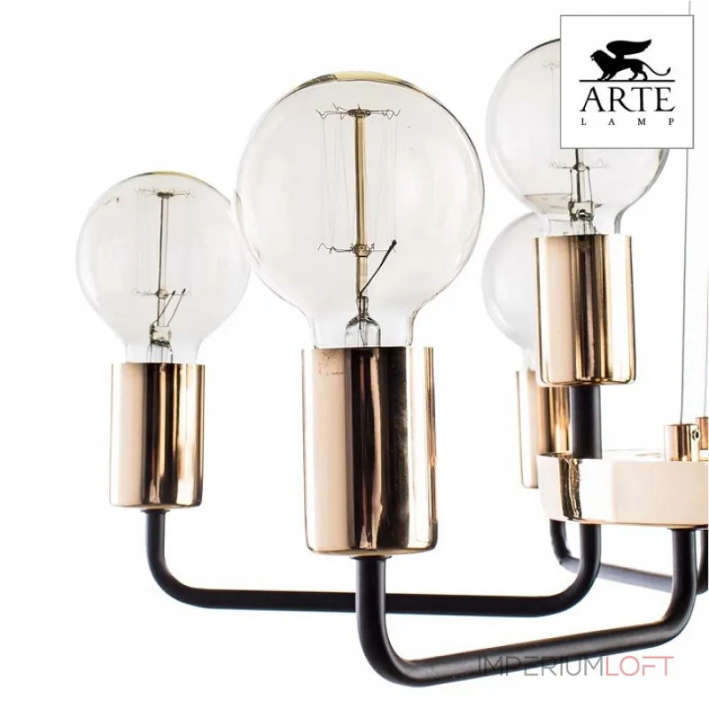 Подвесная люстра Arte Lamp Gelo A6001LM-9BK