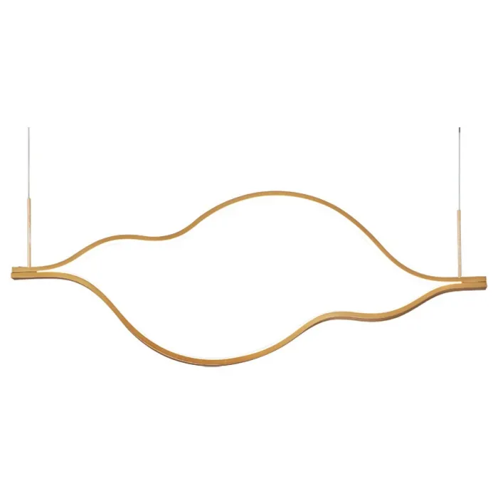 08258-100,33P Подвес Линн матовое золото w100*3 h200 Led 32W (3000K) от ImperiumLoft
