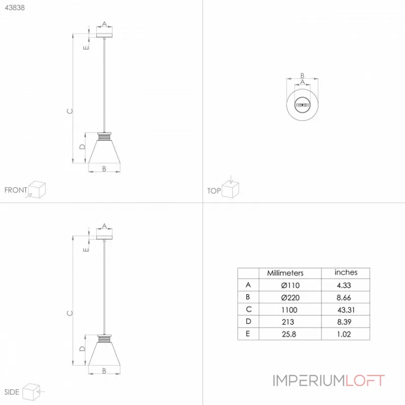 Подвесной светильник Eglo ПРОМО Twicken 43838