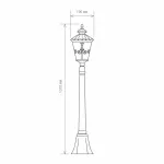 Наземный высокий светильник Elektrostandard Diadema Diadema F (GLYF-8046F) черное золото от ImperiumLoft