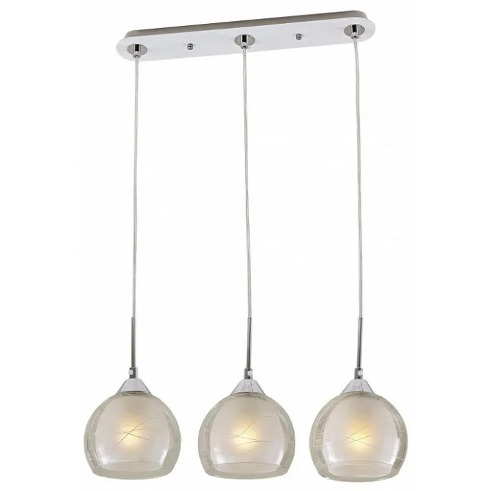 Подвесной светильник Citilux Буги CL157131 Цвет плафонов белый Цвет арматуры хром от ImperiumLoft