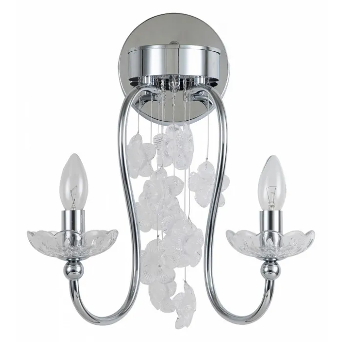 Бра Favourite Bellis 2870-2W Цвет арматуры хром Цвет плафонов белый от ImperiumLoft