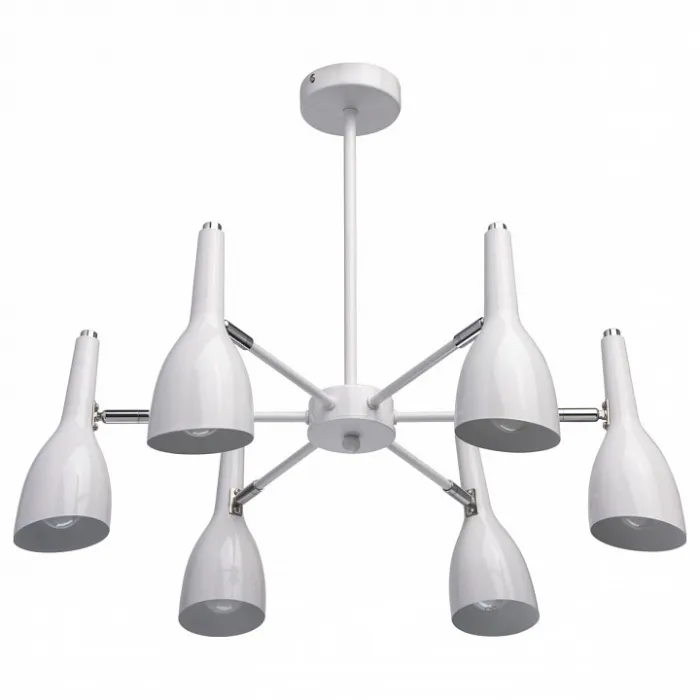 Люстра на штанге MW-Light Астор 545012506 Цвет арматуры белый Цвет плафонов белый от ImperiumLoft