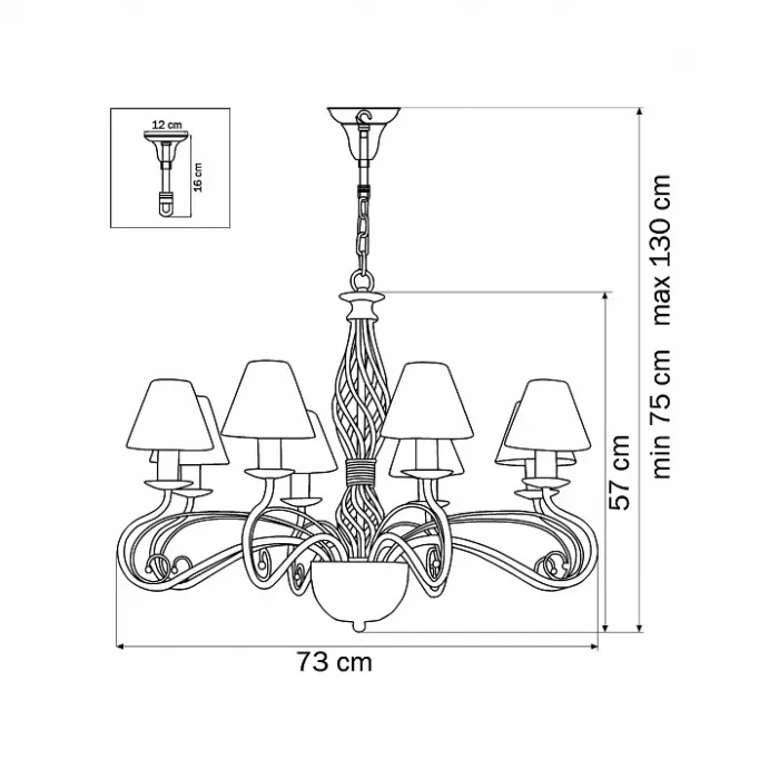 Подвесная люстра Lightstar Esedra 782080 Цвет арматуры желтый от ImperiumLoft