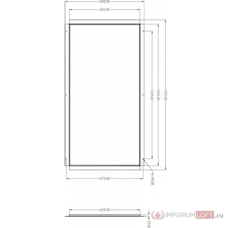 Рамка на 1 светильник Deko-Light 930234 Цвет арматуры белый от ImperiumLoft