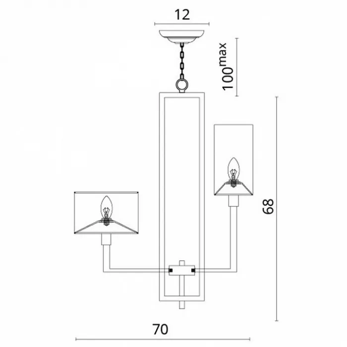 Подвесная люстра Divinare Porta 5933/01 LM-8 Цвет арматуры коричневый Цвет плафонов кремовый от ImperiumLoft