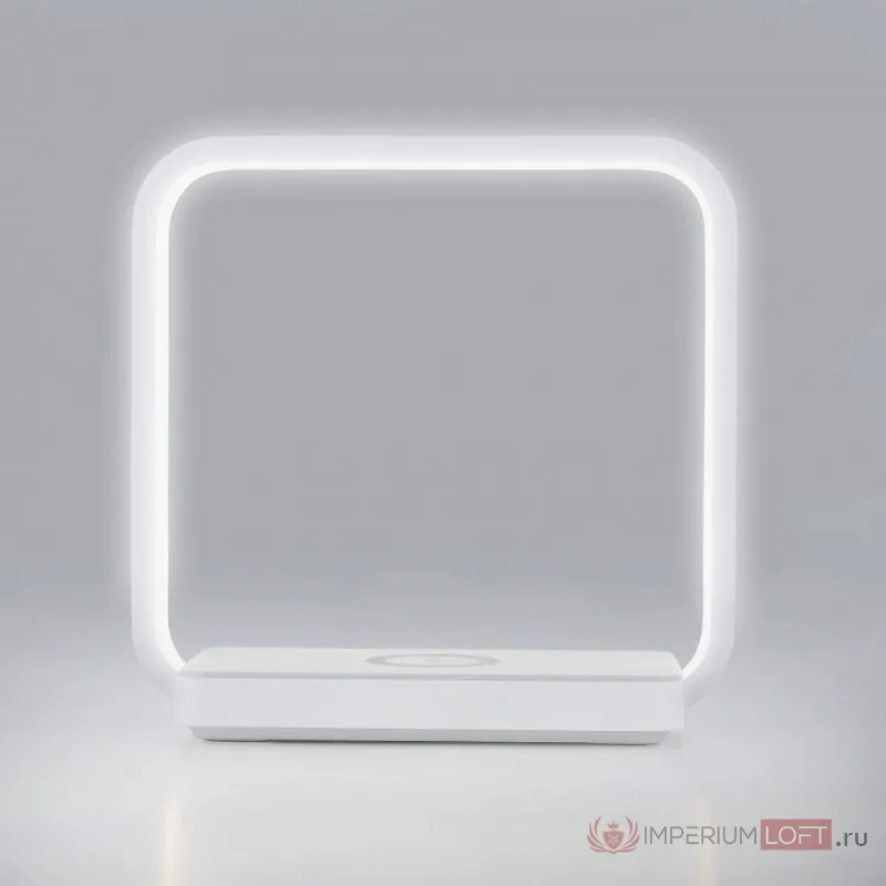 Настольная лампа декоративная Eurosvet Frame 80502/1 белый Цвет арматуры белый Цвет плафонов белый от ImperiumLoft