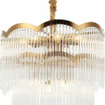 Подвесная люстра Stilfort Seauty 2121/03/12P Цвет плафонов прозрачный Цвет арматуры латунь