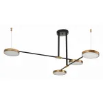 Люстра на штанге ST-Luce Farone SL1605.403.04 Цвет плафонов латунь Цвет арматуры черный от ImperiumLoft