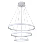 08223,01A(4000K) Подвес диммируемый Тор белый d80+60+40 h160 Led 110w (4000K) от ImperiumLoft