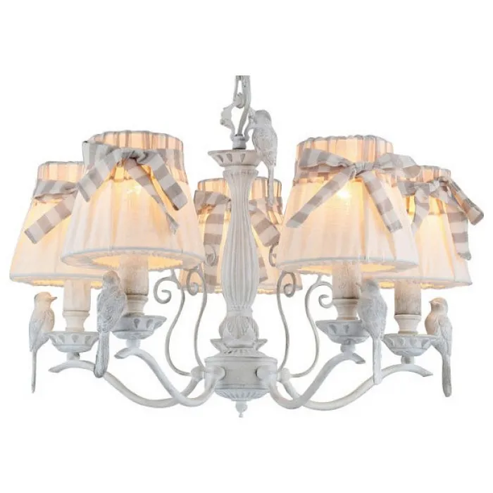 Подвесная люстра Maytoni Bird ARM013-05-W Цвет арматуры белый Цвет плафонов белый от ImperiumLoft