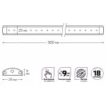 Модульный светильник Gauss Touch F 9022531235 Цвет арматуры серебро Цвет плафонов белый