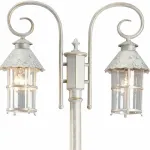 Фонарный столб Arte Lamp Prague A1467PA-2WG Цвет арматуры золото Цвет плафонов прозрачный