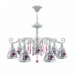 Подвесная люстра Lamp4You Provence 18 E4-07-G-LMP-O-13-CRL-E4-07-PK-DN Цвет плафонов белый от ImperiumLoft