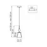 Подвесной светильник Lightstar Escica 806010 Цвет арматуры янтарный от ImperiumLoft
