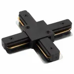 Соединитель X-образный для треков Denkirs DK Track Black TR1104-BK от ImperiumLoft