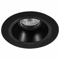 Встраиваемый светильник Lightstar Domino D61707 цвет арматуры черный