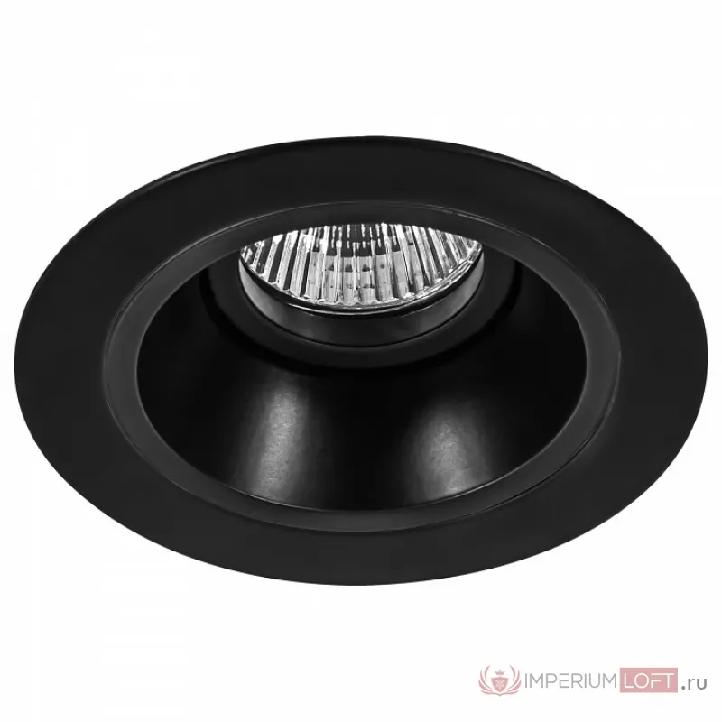 Встраиваемый светильник Lightstar Domino D61707 цвет арматуры черный от ImperiumLoft