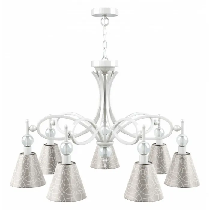 Подвесная люстра Maytoni Eclectic 1 M2-07-WM-LMP-O-4 Цвет арматуры белый Цвет плафонов серый от ImperiumLoft