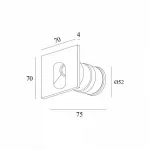 Встраиваемый светильник Denkirs DK1011 DK1014-DG от ImperiumLoft