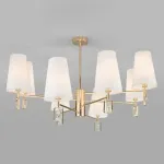 Люстра на штанге Eurosvet Milazzo 60137/8 золото от ImperiumLoft