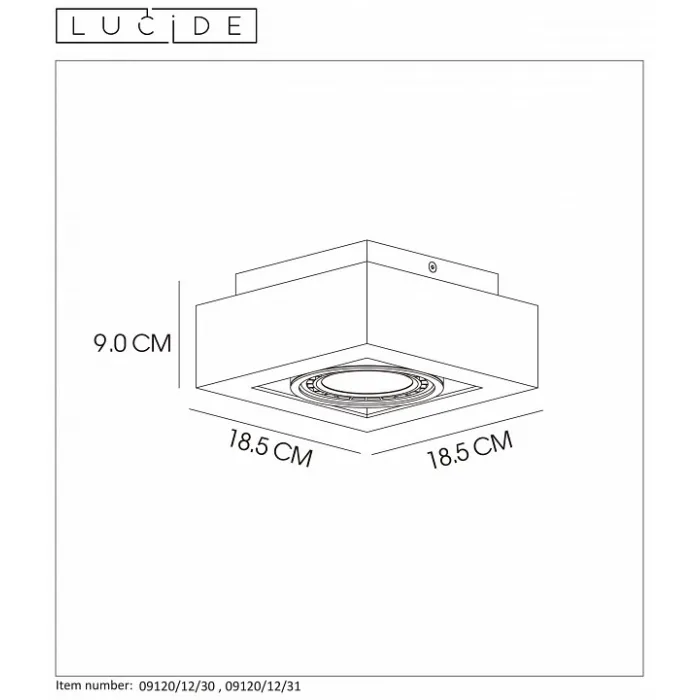 Накладной светильник Lucide 09120/12/31 от ImperiumLoft
