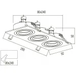 Встраиваемый светильник Donolux SA152 SA1523-white от ImperiumLoft