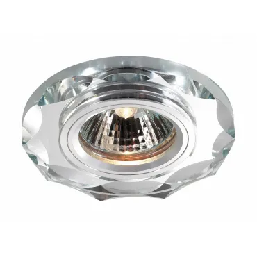 Встраиваемый светильник Novotech Mirror 369762 Цвет арматуры серебро Цвет плафонов прозрачный от ImperiumLoft