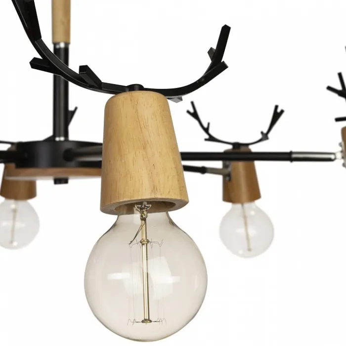 Люстра на штанге Loft it Sven 10024/6 Black от ImperiumLoft