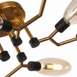 Потолочная люстра ST-Luce Desima SL1174.302.08 Цвет плафонов коричневый Цвет арматуры латунь от ImperiumLoft