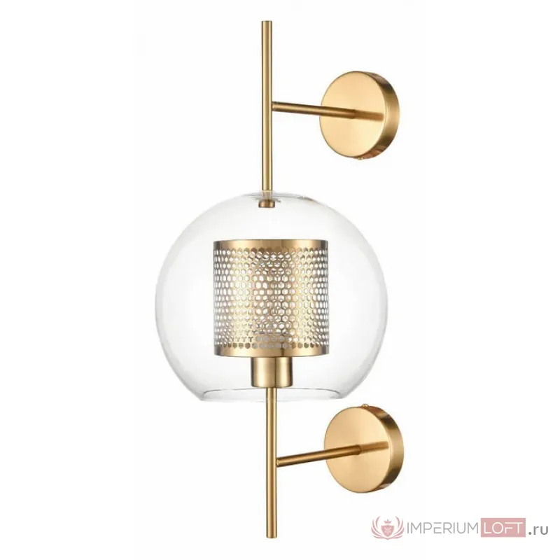 Бра Vele Luce Coro VL5524W41 Цвет арматуры латунь Цвет плафонов прозрачный от ImperiumLoft